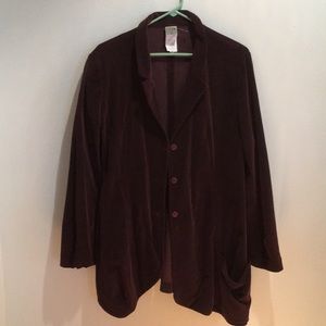 Lilith burgundy corduroy blazer